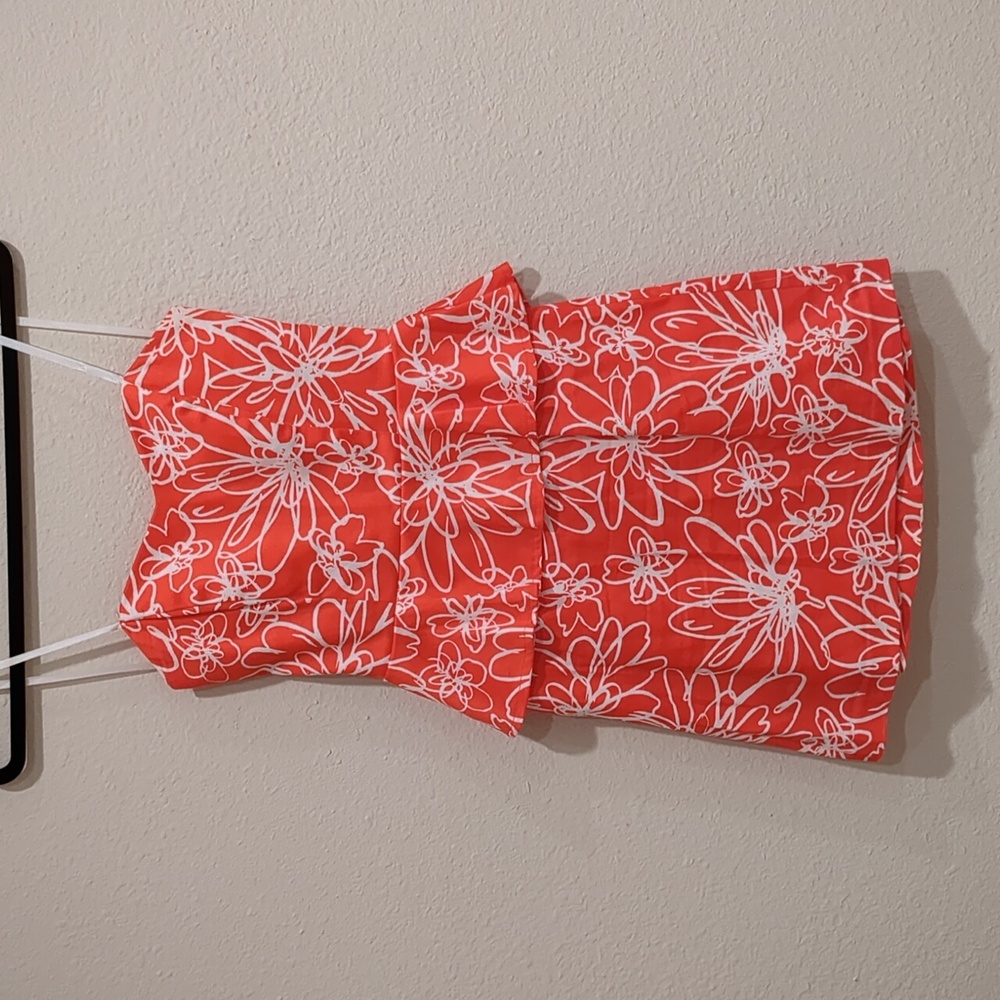 B. Smart 90's Red Floral Spaghetti Strap Dress Size Small